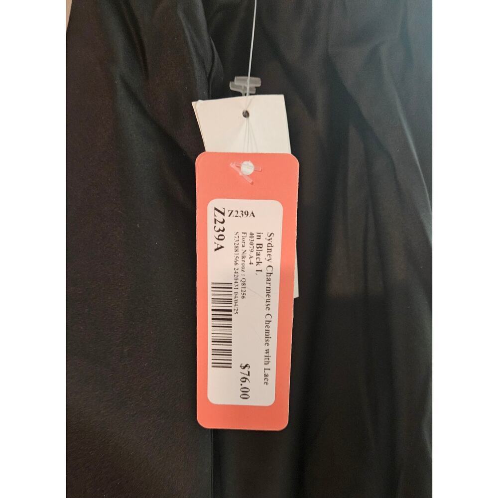Brand New Flora Nikrooz Sydney Charmeuse Chemise With Lace Size Large - Picture 7 of 8